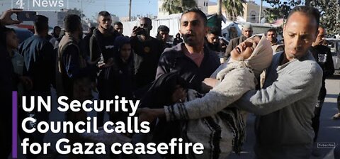 Un security council passes GAza ceasefire resolutions-as us abstains