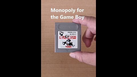 Monopoly Video Game for the Game Boy