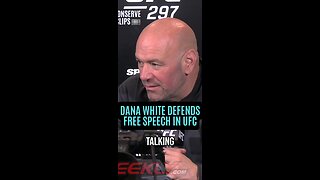 DANA WHITE DEFENDS FREE SPEECH IN UFC.