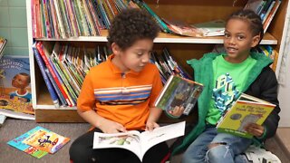 Lansing elementary school students receive free books through the Give a Child a Book program