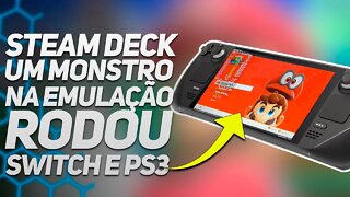 INCRÍVEL! YUZU, RYUJINX E RPCS3 RODANDO NO STEAM DECK!