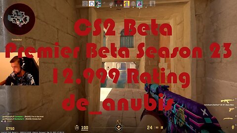 CS2 Beta - Premier Matchmaking 24 - Beta Season - 12,999 Rating - de_anubis