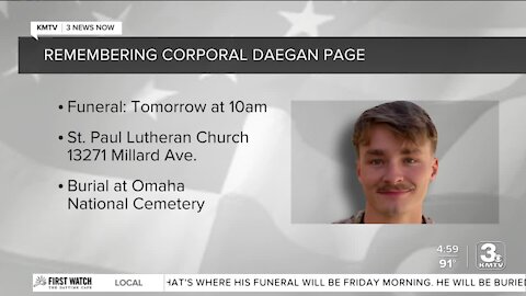 Community to gather for public visitation of fallen marine Cpl. Daegan Page