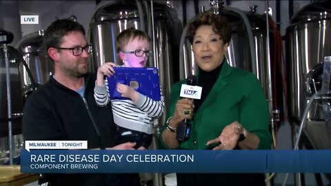 Beer release party at Component Brewing for Rare Disease Day