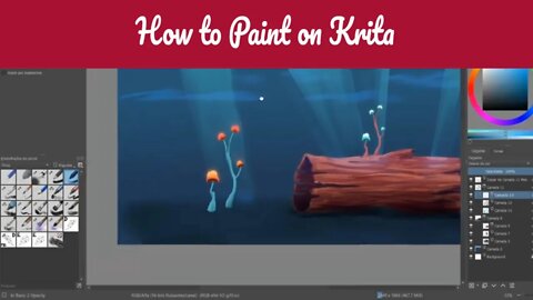 Krita Step By Step Digital Painting Game Scene