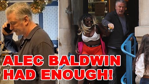 SHOCKING video of Alec Baldwin SMACKING INSANE Leftist emerges! He just SNAPPED!