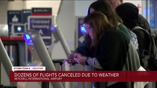 Dozens of flights canceled due to weather