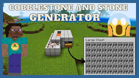 how to make a cobblestone generator in minecraft, cobblestone generator, skyblock #minecraft