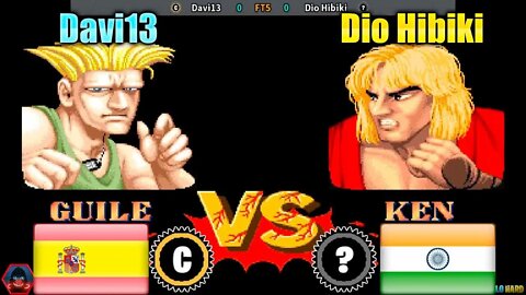 Street Fighter II: The World Warrior (Davi13 Vs. Dio Hibiki) [Spain Vs. India]