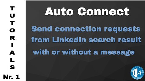 Auto Connect From LinkedIn Search Result With Or Without A Message