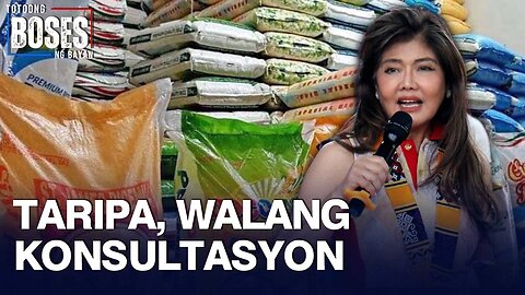 15% na taripa sa rice importation ng NEDA, walang konsultasyon ayon kay Sen. Imee Marcos