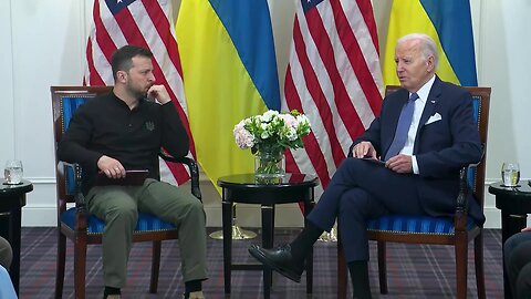 Joe Biden apologizes to Volodymyr Zelenskyy on behalf of Conservatives, for funding holding up