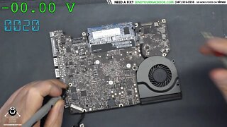 820-3115 A1278 Macbook logic board repair no power