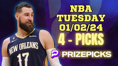 #PRIZEPICKS | BEST PICKS FOR #NBA TUESDAY | 01/02/24 | PROP BETS | #BESTBETS | #BASKETBALL | TODAY