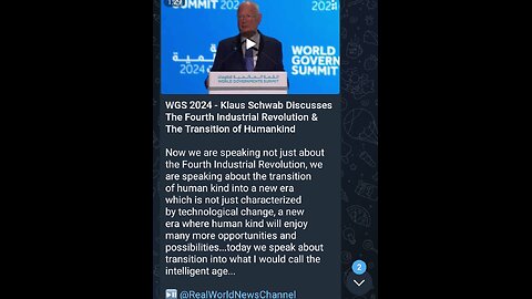 News Shorts: Klaus Schwab and Transhumanism