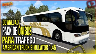 ▶️PACK ÔNIBUS REAIS PARA TRÁFEGO AMERICAN TRUCK SIMULATOR 1.45