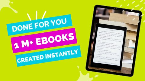 Instantly Create Unlimited eBooks