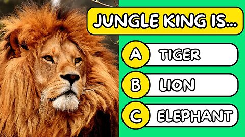 Animals General Knowledge Quiz 🐼🐯