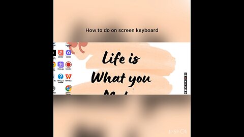 How to do on screen keyboard..