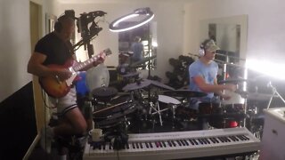 5/5/22 - 3) RIPPIN' DriveRock GUITAR & DRUMS improv - J.E. Clip 3