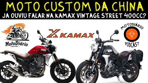 Moto Custom da China: Já ouviu falar na Kmax Vintage Street 400cc?