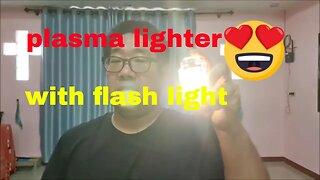 plasma lighter with flash light