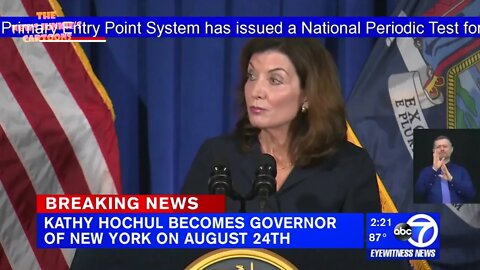 National Emergency Alert System Test interrupts press conference with the replacement NY governor.