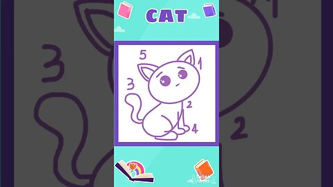 How to draw a CAT 🐈✏️ #education #lesson #drawing