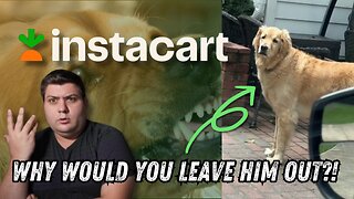 Instacart Shopper EXPOSED Customer for Keeping the Dog Out During Delivery! He CANCELED Himself?!