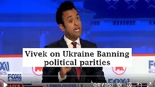 Vivek on Ukraine banning political enemies and giving award to Nazi goes viral