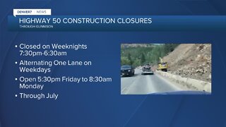 Highway 50 construction project