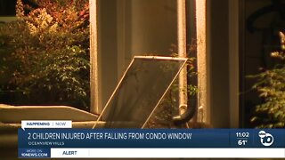 Two children hurt after falling from condo window in South Bay