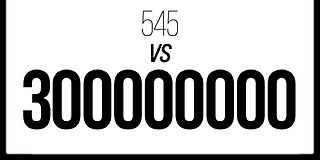 REESE REPORT: 545 vs 300 Million