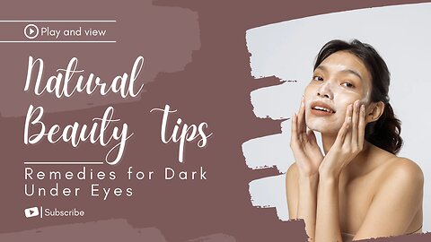 Beauty Tips | Dark under Eye Remedies | Glow and Beauty