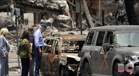 Biden visits fire-ravaged Maui as search efforts continue