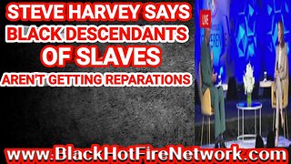 STEVE HARVEY SAYS BLACK DESCENDANTS OF SLAVES AREN'T GETTING REPARATIONS (BOOTLICK FOREVER)