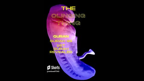 The Clinging Thing | The First Revelation of the Quran Surah Al-Alaq 96 | #quran #creation