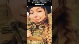 linda e corajosa essa soldada ucraniana