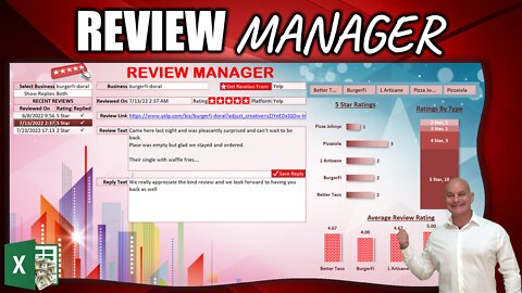 How To Download And Manage Reviews For Any Business With This Excel Review Manager [FREE DOWNLOAD]