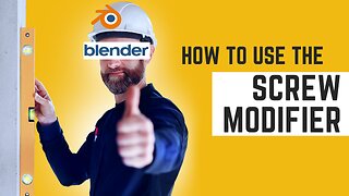 How to use the Screw Modifier in Blender