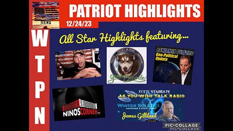 PATRIOT HIGHLIGHTS FEATURING GENEDECODE, NINO, BEN FULFORD & JAMES FROM ECETI
