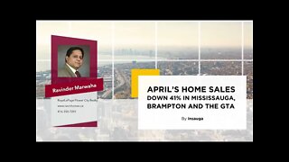 April’s Home Sales Down 41% in Mississauga, Brampton, And The GTA || Canada Housing News ||