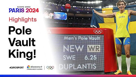 Armand Duplantis breaks pole vault world record again to win Olympic gold / Paris2024