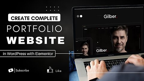 Create Portfolio Website in WordPress Using Elementor | Gilber WordPress Theme & Customize