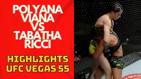 Polyana Viana vs Tabatha Ricci - Highlights | UFC Vegas 55