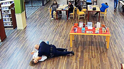 Officer Wastes No Time Catching Wanted Criminal in Library