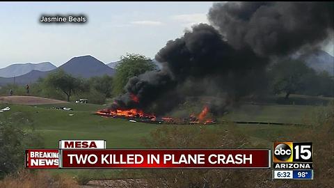 Two killed after plane crashes in Mesa