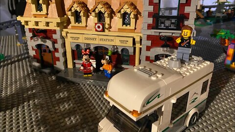 TWBricksters - Ep 031 - LEGO Disney Train POV around the Half Built Amusement Park