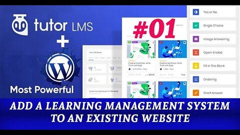 How to add a Learning Management System to an existing website | Tutor LMS