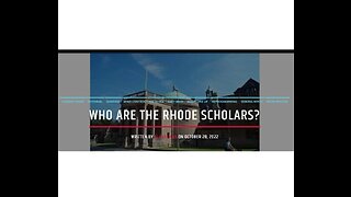 Who Are The Rhode Scholars?